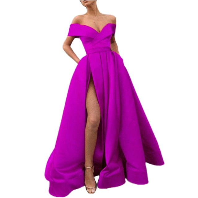 Ketyyh-chn99 Robes pour Femmes 2024 Robe d'Été Robe Midi à Fleurs Robe Vintage Élégante pour Dames Robe de Soirée Robe Cocktail Violet,2TG