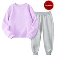 thumbnail image 2 of LIJCC Ensemble Deux Pièces pour Filles, Automne et Hiver, Chandail à Col Rond Rembourré et Pantalon, 2 of 4