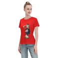thumbnail image 4 of T-Shirt Basique à Manches Courtes pour Femme une Pièce Robin, 4 of 6
