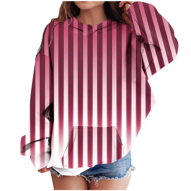 Chandails à Col Rond pour Bébé en Liquidation Liquidation Chandail pour Enfants T-Shirt à Manches Longues à Motif T-Shirt Imprimé Col Rond Hauts Courts Garçons et Filles Chandail à Capuche T-Shirts à Manches Longues pour Filles Rouge 9T
