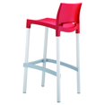 thumbnail image 2 of Compamia Gio 29.5" Outdoor Bar Stool in Red, 2 of 5