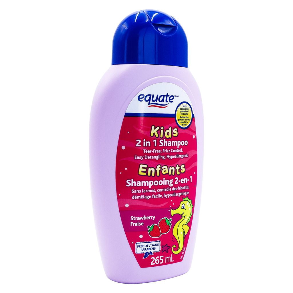 Equate Kids 2 in 1 Strawberry Shampoo & Conditioner