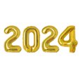 thumbnail image 2 of EGNMCR Water Balloons, Balloons Giant 40 Inch Gold 2024 Balloons Number New Years Decorations 2024 Foil 2024 Balloons Numbers For 2024 New Years Balloons Decorations, 2 of 4
