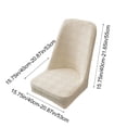 thumbnail image 3 of EGNMCR Home Decor, Room Decor, Wall Decor Large Arcs Half Pack Elastic Dining Table Chair Cover Half Round Household Chair Cover Cushion Backrest One Universals Chair Flock Stools Cover Cover, 3 of 6