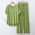 thumbnail image 1 of Weiqiqre Ensembles de Pyjama pour Femmes Pyjamas Rafraîchissants Ensembles Assortis d'Été Manches Courtes Ensemble de Détente Femmes, 1 of 3