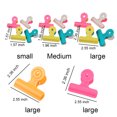 thumbnail image 3 of pitrice 16 Pieces Bag Chip Clips Heavy-Duty Food Durable Strong Spring Binder Plastic Paper Clamp Spring Organizer Bill Note Fold Dorm Office Random M, 3 of 9