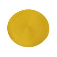 thumbnail image 1 of Xingzhi Napperons pour Toutes les Occasions, Grand Application et Durabilité Robuste, Napperons Ronds, Napperons Modernes Simples Antidérapants, Jaune, 1 Ensemble, 1 of 6