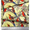 thumbnail image 3 of Soimoi Rayon Crepe Fabric Boy,Surfboard And Beach Bird Print Fabric by Yard 46 Inch Wide, 3 of 3