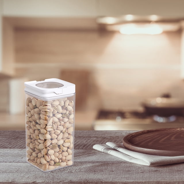 SSZMDLB under $5 Food Storage, Airtight Kitchen Containers, Pantry Organization Set, Cereal Grain Canisters, Stackable Design Solution, Dry Food Preservation, Cabinet Space Saver