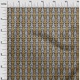 thumbnail image 2 of oneOone Silk Tabby Fabric Paisley & Floral Ikat Printed Fabric 1 Yard 42 Inch Wide, 2 of 4