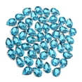thumbnail image 1 of segolike 50 Pieces Crystal Rhinestones Flatback Beads Ornaments Sewing on Clothing Azure, 1 of 9