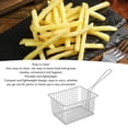 thumbnail image 3 of Deep Fryer Basket, Portable and Lightweight 304 Stainless Steel Frying Basket for Kitchen Use, 3 of 7