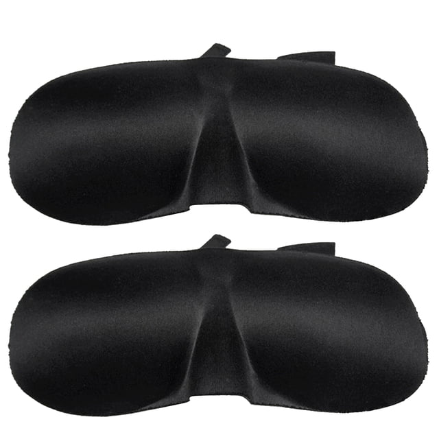 MasteelfCA 2pcs Novelty 3D Sleeping Masks Eye Patches Eye Masks Sleep Masks Blindfolds (Black)