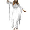 thumbnail image 1 of Ketyyh-chn99 Robe Formelle Femme Élégante Décontractée de Plage Robe d'Été Décontractée Robes T-shirt à Manches Longues Robe Boho de Plage Blanc,5TG, 1 of 5