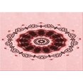 thumbnail image 1 of Ahgly Company Machine Washable Indoor Rectangle Transitional Light Rose Pink Area Rugs, 5' x 7', 1 of 7