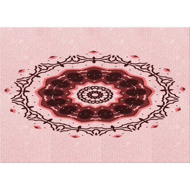 Ahgly Company Machine Washable Indoor Rectangle Transitional Light Rose Pink Area Rugs, 5' x 7'