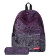 thumbnail image 1 of Shoulder Backpack Fashion Leaf Pattern Printed School Daypack with Pencil Bag, 1 of 8