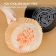 thumbnail image 3 of Air Fryer Liner Round: 100PCS 6.3in Air Fryer Parchment Paper Disposable Liner, 3 of 10
