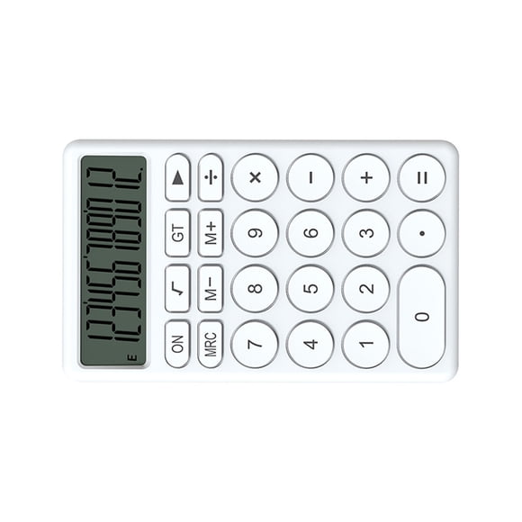 Calculatrice à main de dessin animé, look mignon, écran grand écran, clavier portable léger, clavier silencieux, cadeaux idéaux pour les étudiants, les amis et la famille