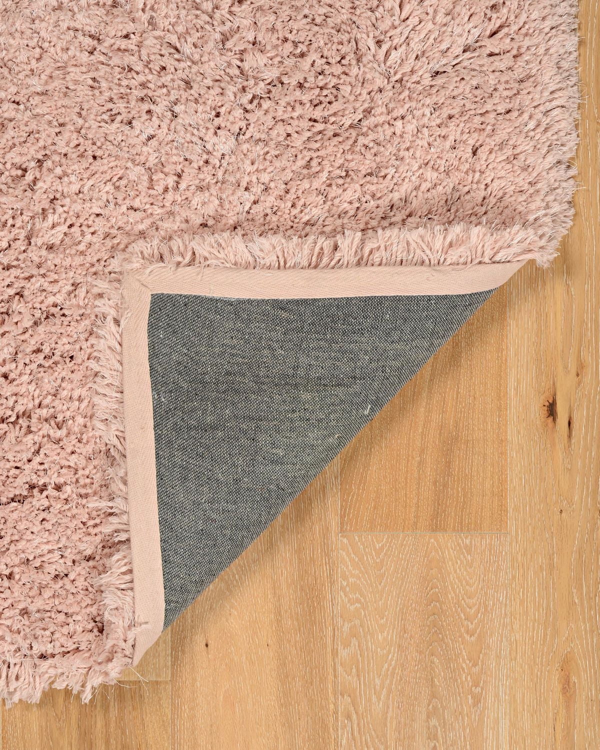 Tapis Shaggy Pastel rose pâle de 8 pi. x 10 pi.