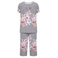 thumbnail image 5 of Rbaofujie Nuisette pour Femmes Femme Décontractée Col Rond Manches Courtes Blouse Pantalon Mode Pyjama Ensemble Tenue de Nuit pour Femmes, 5 of 5