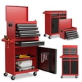 thumbnail image 1 of Costway 2 in 1 Tool Chest & Cabinet with 5 Sliding Drawers Rolling Garage Box Organizer, 1 of 9