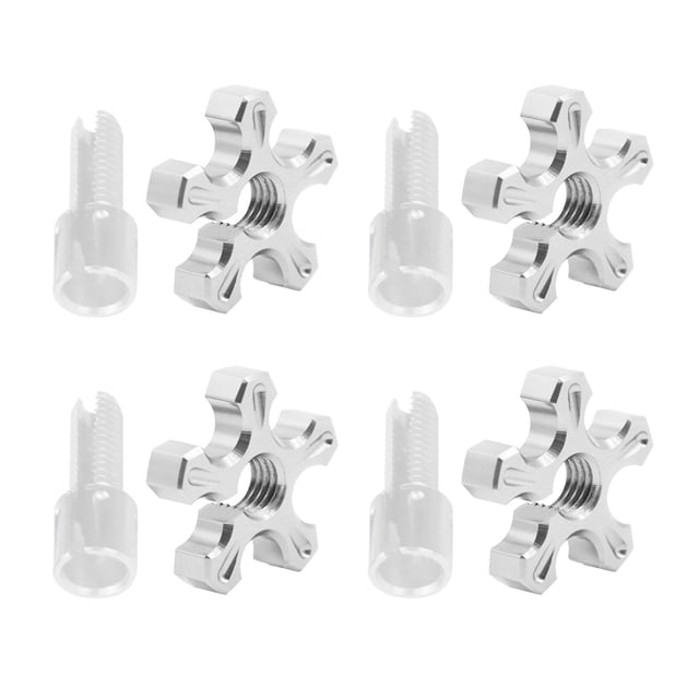 mmirethe 4pcs/set Efficient Performance Motorcycle Fixed Screws For High Torsion And Stress Resistance silver 5Set