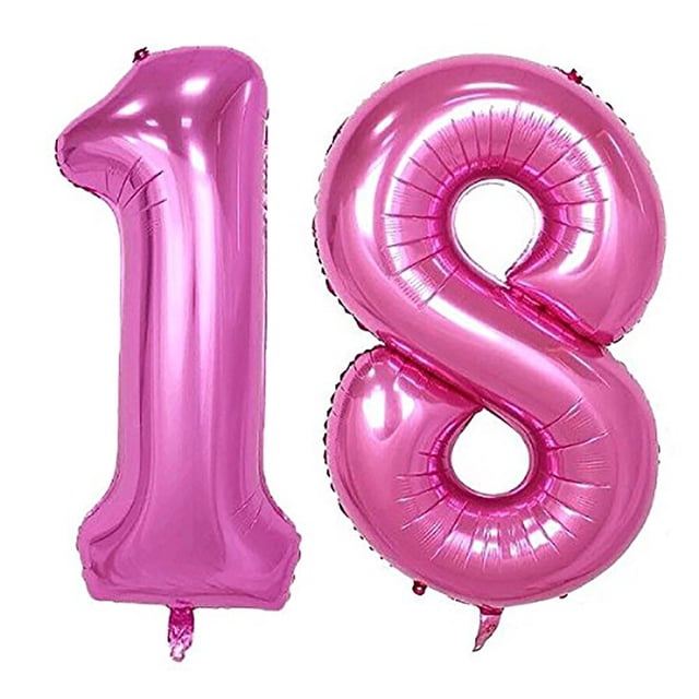 Vaidha 18th Birthday 40 Inch Foil Birthday Decor For Party