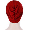 thumbnail image 4 of Bangcool Turban Tresse Torsadée Bonnet Élastique Couvre-Cheveux Perte de Cheveux Sleep Cap, 4 of 8