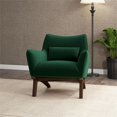 thumbnail image 3 of Fauteuil d'Appoint en Velours Vert Style Mobilier Moderne Mi-Siècle Piedmont, 3 of 7