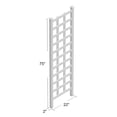 thumbnail image 4 of Dura-Trel Providence Treillis de Jardin Extérieur pour Patio de 22 par 75 Pouces, Blanc, 4 of 7