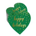 thumbnail image 1 of Inkdotpot 100 Pack Real Gold Foil Paper Tag Happy Holiday Favor Hang Tag, 1 of 1