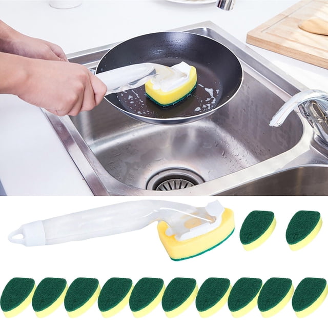 Vaidha Soap Dispenser Dish Wand Brush Scrub Refill Washing Potts Clean Kitchen