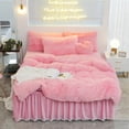 thumbnail image 3 of Luxury Pure Plush Shaggy Warm Fleece Bedding Set Mink Duvet Cover Set, 3 of 16