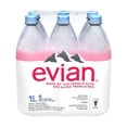 thumbnail image 1 of evian natural spring water 6 x 1 L, Bottles, 1 of 5