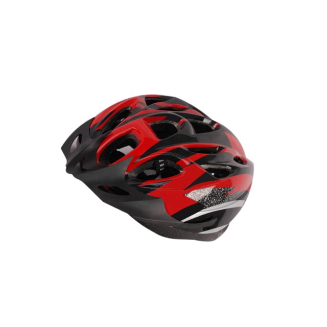 pitrice Bike Helmet Breathable Sport Mountain Bicycle Helmet With Adjustable Fit For Riders Road Bikes Impact Shockproof Red 26x22x13cm