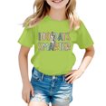 thumbnail image 1 of Pyjamas pour Filles Taille 12 Shorts Camisole pour Tout-Petits Mode Décontractée Imprimé Col Rond Manches Courtes T-Shirt Haut, 1 of 4