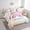 White, variant on Erosebridal Cute Rainbow Bed in a Bag Queen size for Girls, Cartoon Moon Stars Heart Print Quilted Comforter, Super Cozy 7-Piece