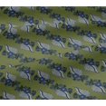 thumbnail image 5 of oneOone Viscose Jersey Fabric Leaves Block Print Fabric BTY 60 Inch Wide, 5 of 5