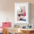 thumbnail image 4 of Gymax Wall Mounted Bathroom Mirror Cabinet with Adjustable Shelf, White, 4 of 10