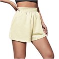 thumbnail image 1 of Birdeem Femmes Décontracté Été Taille Élastique Sport Ample Short Uni, 1 of 1