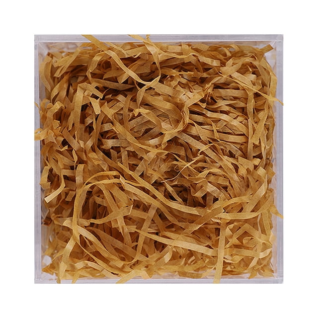 Xingzhi 1 Pack Lafite Paper Raffia Filler Colorful Shredded Box Packaging Decoration Practical Wedding Party Easter New Year Brown