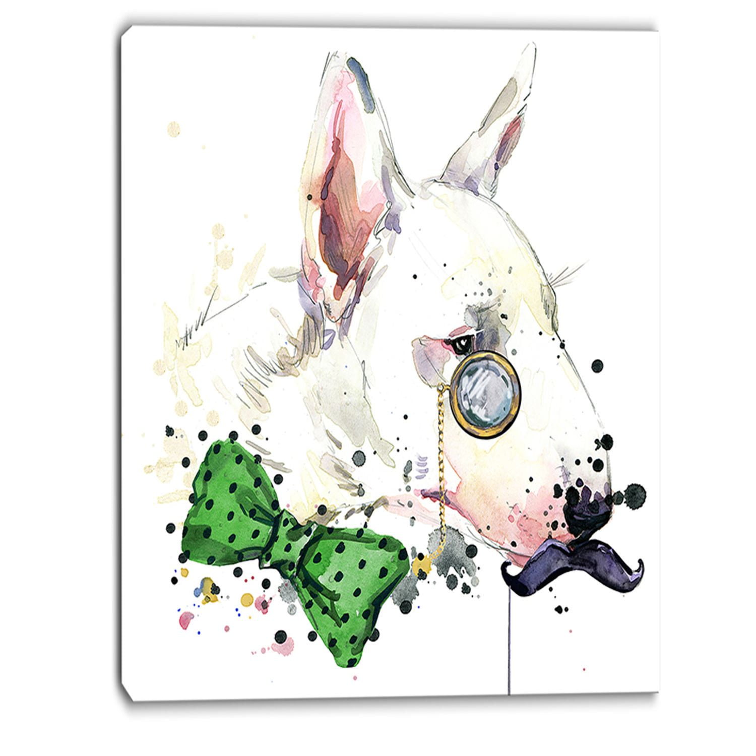 Impression sur toile « Bull Terrier Dog » Design Art