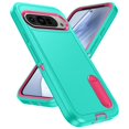 thumbnail image 2 of for Google Pixel 9 Case, Google Pixel 9 Phone Case with Built in Kickstand, Shockproof/Dustproof/Drop Proof Heavy Duty Military-Grade Rugged Protective Cover for Google Pixel 9,Green, 2 of 9