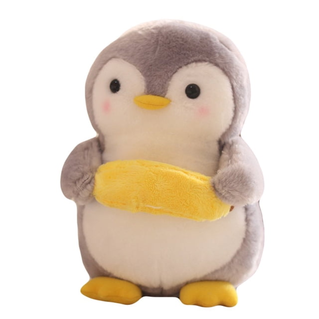 Cute Penguin Hugging Fruit Plush Stuffed Doll Kids Toy Home Decor Valentine Gift
