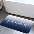 thumbnail image 1 of Tapis de Salle de Bain Bleu Marine JAWO, Antidérapant Ombré Bleu Foncé Moderne Dégradé Tapis de Bain Moderne Minimaliste Get Naked Accessoires de Salle de Bain Tapis de Douche Tapis de Cuisine (Bleu), 1 of 3