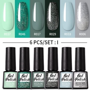 FcBaudy Gel d'ongle Gel de sculptation d'huile clair pour l'art d'ingéniosité 7ml Gel Nail Polonais 6-piece Conception d'ongle Mousqueton Set de vernis d'huile Diy à la maison Entretien des ongles