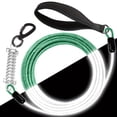 thumbnail image 2 of CNKOO Reflective Chew Proof Dog Leash - 5/10/15ft Heavy Duty Dog Lead For Small Large Dogs - Waterproof Pet Long Chain Leashes With Swivel Lockable Hook And Shock Absorbing Spring, 2 of 6