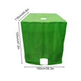 thumbnail image 3 of Housse de Bac IBC, Housse de Réservoir d'Eau Robuste avec Protection Solaire pour l'Extérieur et Fenêtre Transparente, Housse de Protection pour Baril contre la Pluie pour Réservoirs d'Eau de 275 Gallons, pour Jardin et Terrasse, 3 of 3