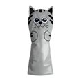 thumbnail image 1 of Golf Club Head Covers Mallet Putter Cat Pattern Accessories Putter Cue Headcover Driver Grey, 1 of 8